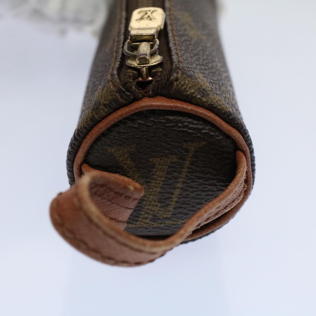 LOUIS VUITTON Monogram Etui 3 Ball de Golf Pouch M58249 LV Auth 59938