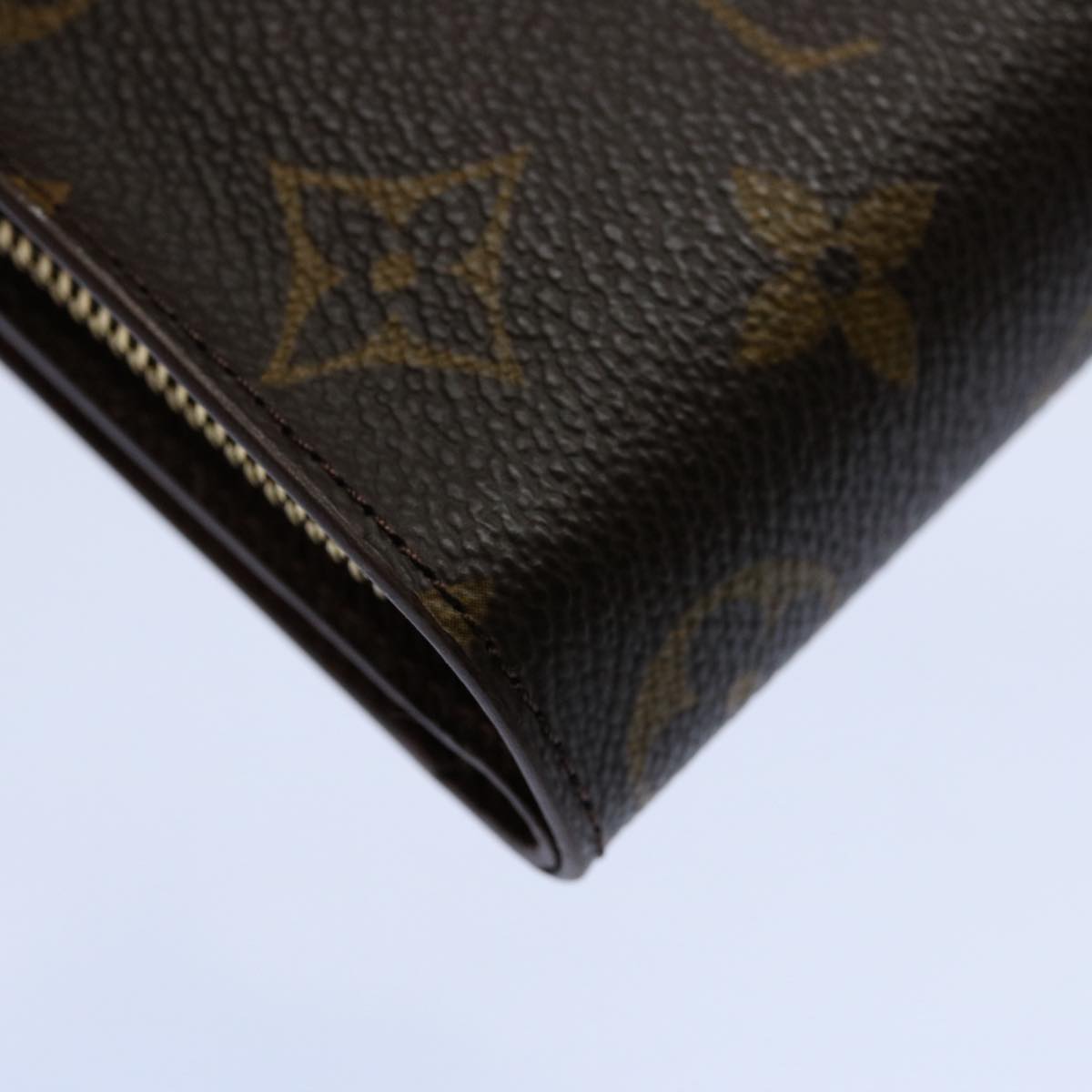 LOUIS VUITTON Monogram Compact Zip Wallet M61667 LV Auth 60039A