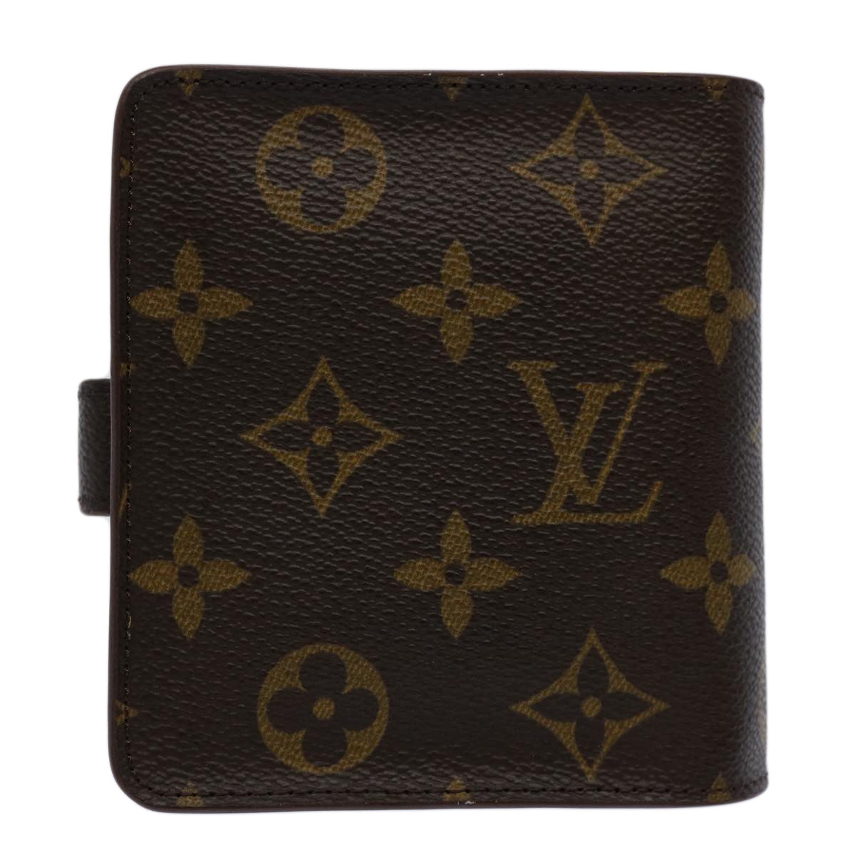 LOUIS VUITTON Monogram Compact Zip Wallet M61667 LV Auth 60039A