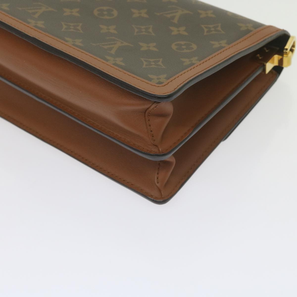LOUIS VUITTON Monogram Reverse Dauphine MM Shoulder Bag M44391 LV Auth 60072M