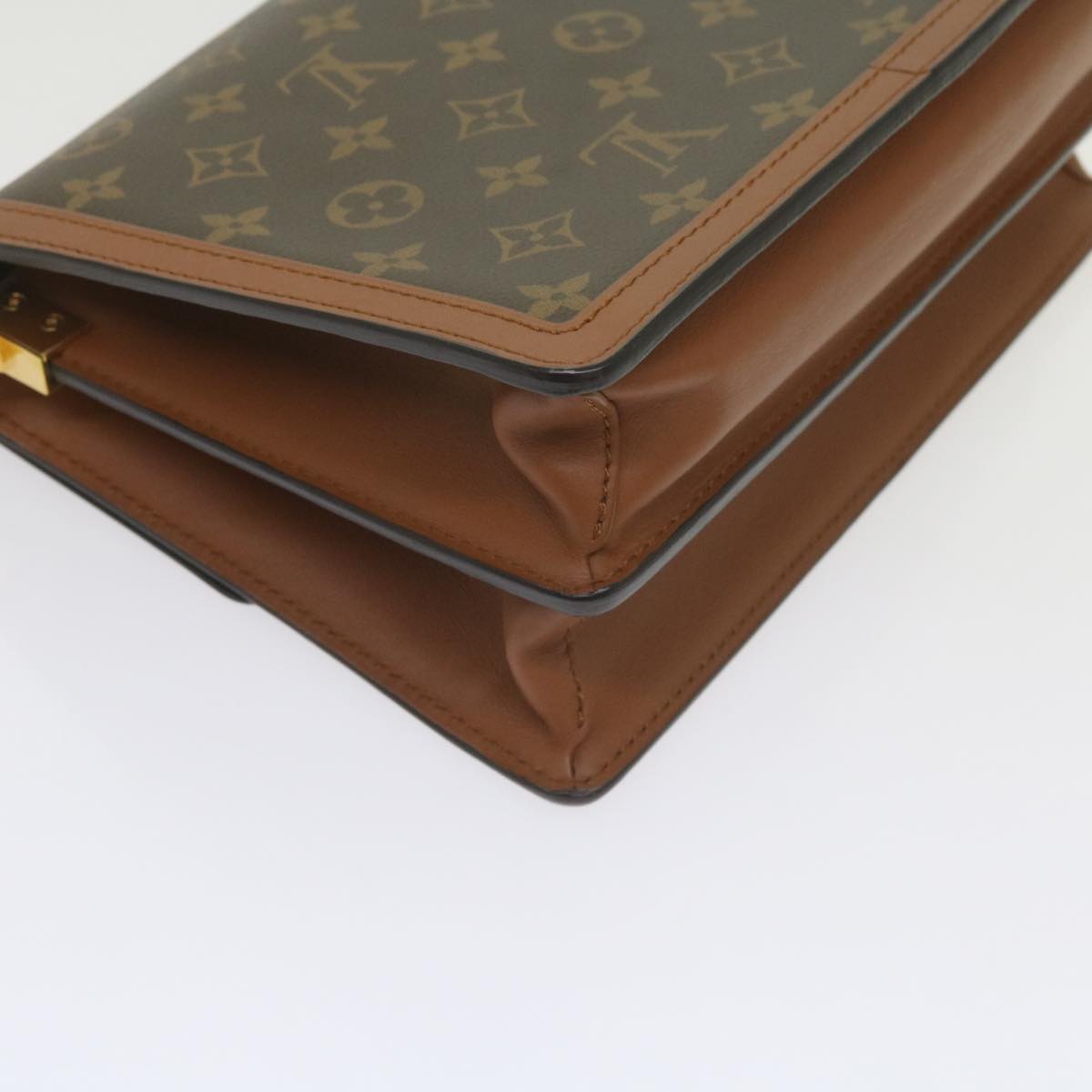 LOUIS VUITTON Monogram Reverse Dauphine MM Shoulder Bag M44391 LV Auth 60072M