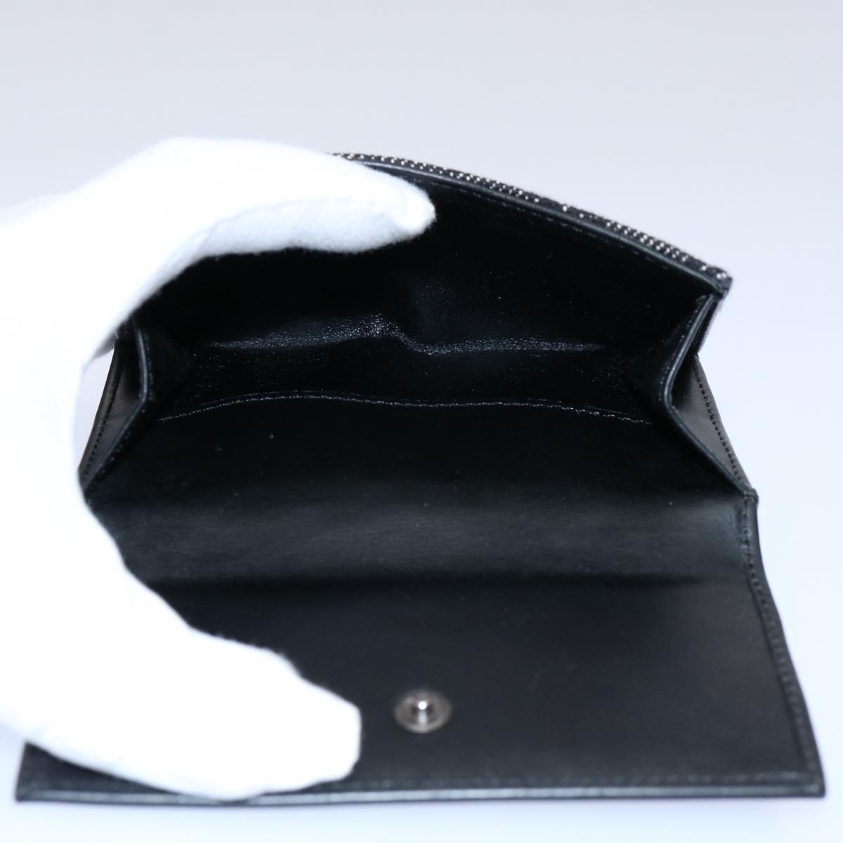 GUCCI GG Canvas Jackie Wallet Navy 05474 Auth 60080V
