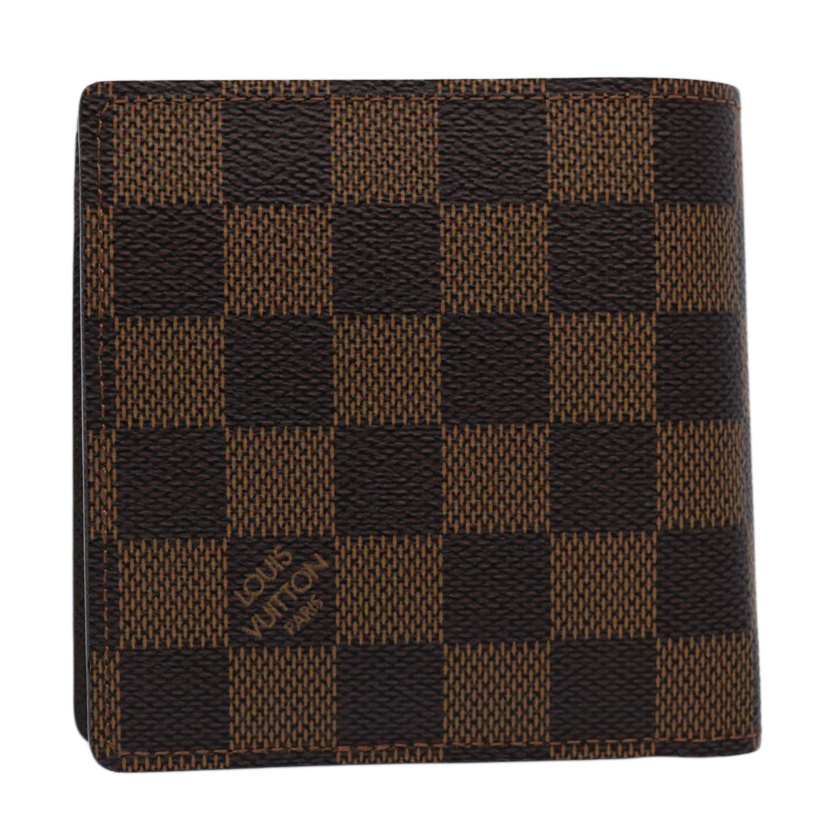 LOUIS VUITTON Damier Ebene Portefeuille Marco Bifold Wallet N61675 Auth 60094A