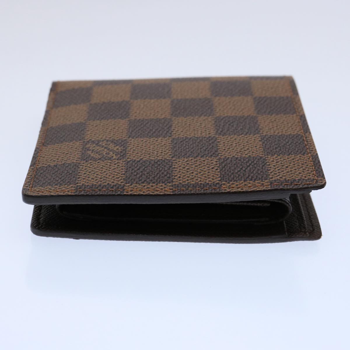 LOUIS VUITTON Damier Ebene Portefeuille Marco Bifold Wallet N61675 Auth 60094A