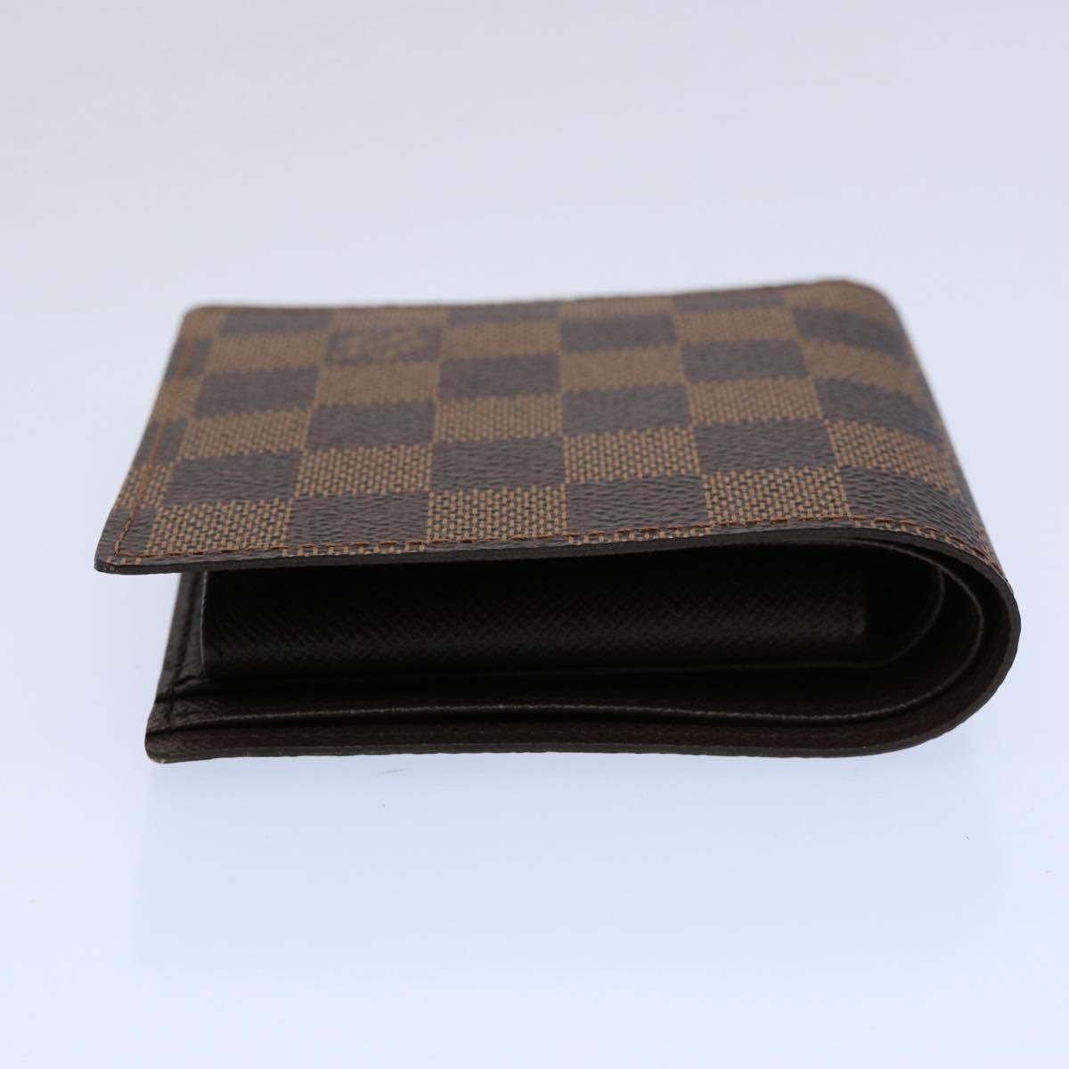 LOUIS VUITTON Damier Ebene Portefeuille Marco Bifold Wallet N61675 Auth 60094A