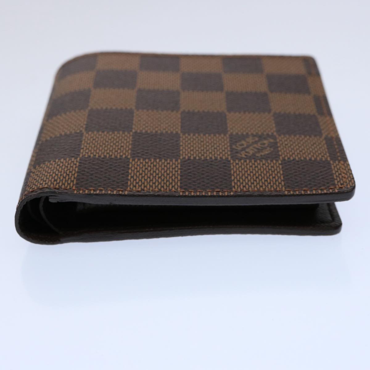 LOUIS VUITTON Damier Ebene Portefeuille Marco Bifold Wallet N61675 Auth 60094A