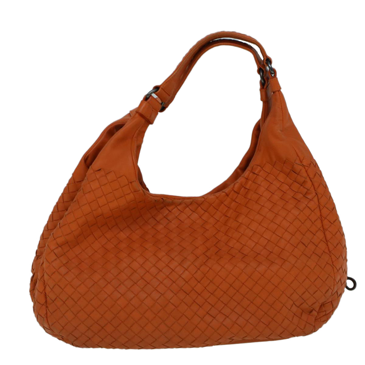 BOTTEGA VENETA INTRECCIATO Tote Bag Leather Orange Auth 60176