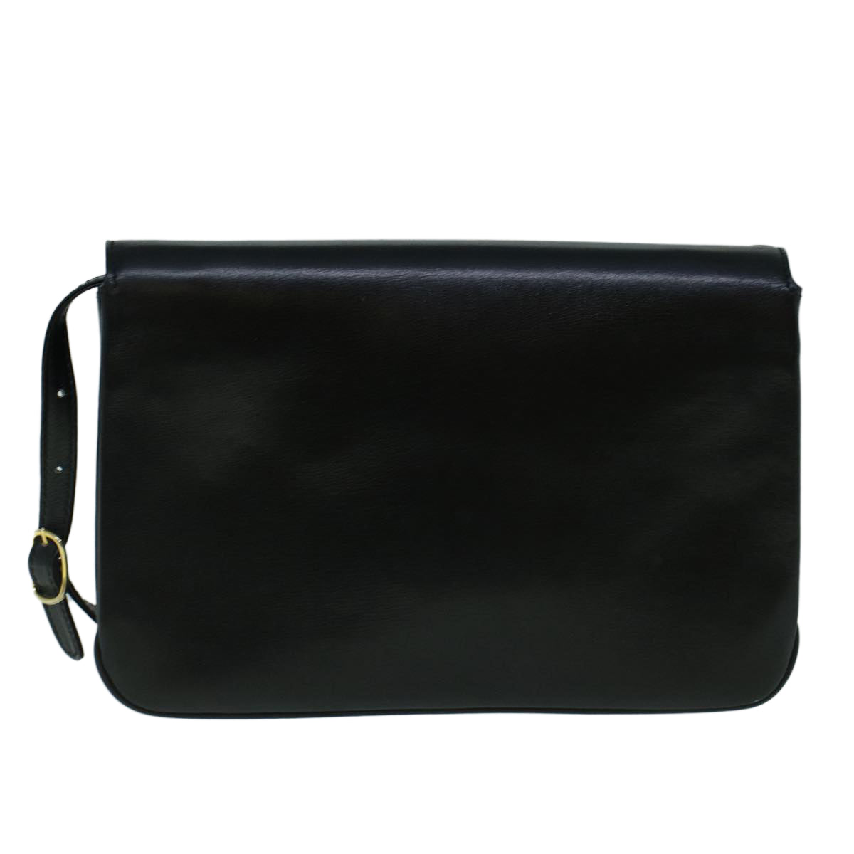 BALLY Shoulder Bag Leather Black Auth 60178