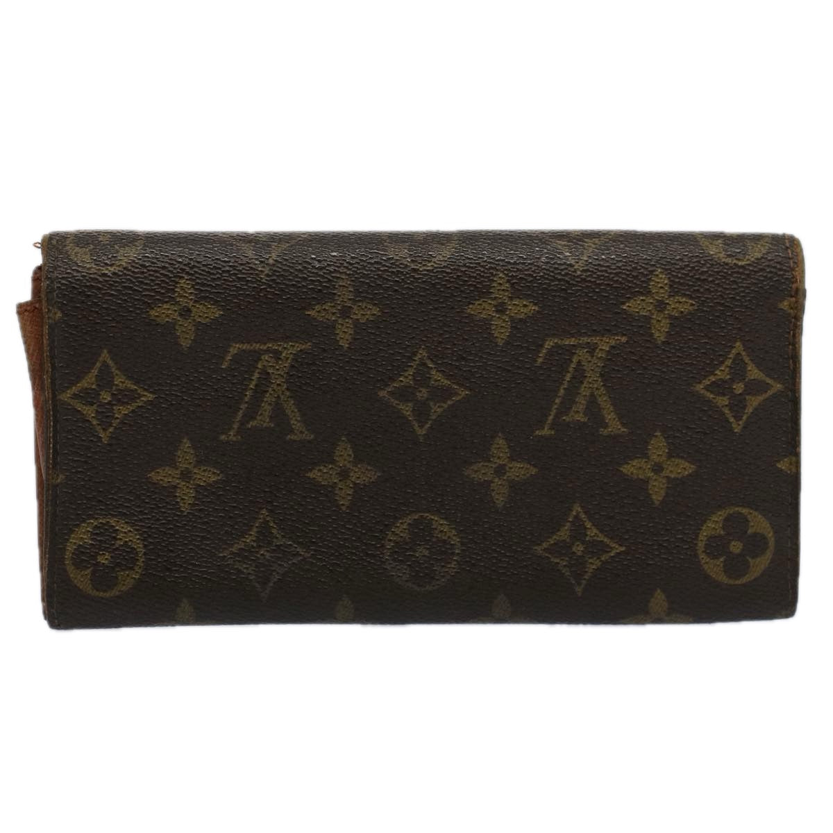 LOUIS VUITTON Monogram Portefeuille Sarah Long Wallet M60531 LV Auth 60181