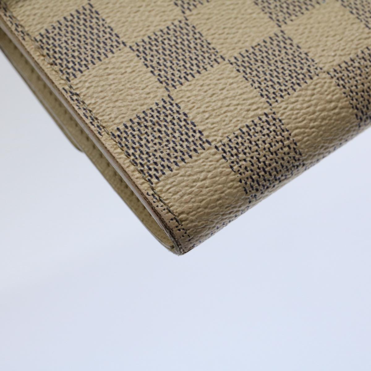 LOUIS VUITTON Damier Azur Portefeuille Sarah Long Wallet N63208 LV Auth 60183