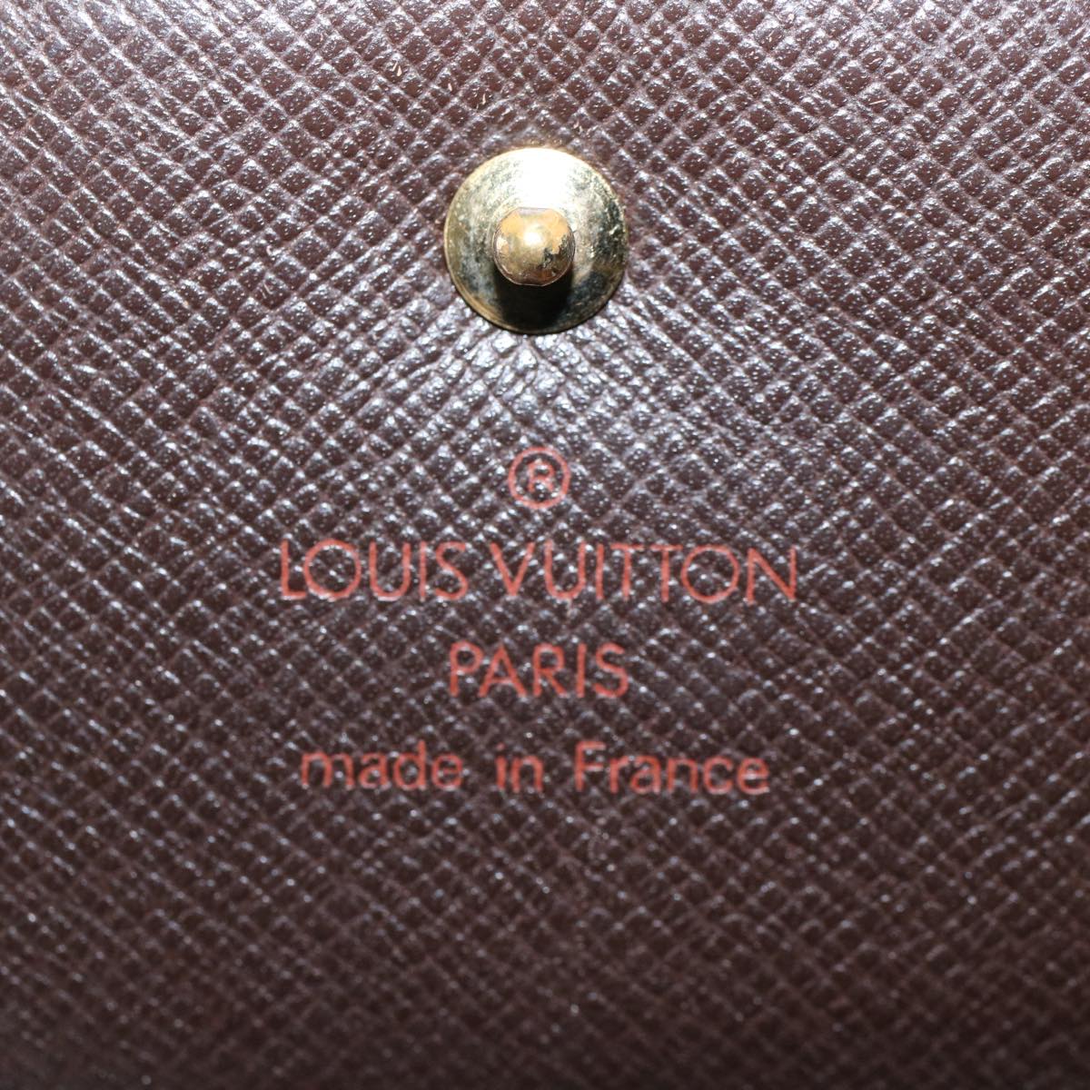 LOUIS VUITTON Damier Ebene Portefeuille Elise Wallet N61654 LV Auth 60184