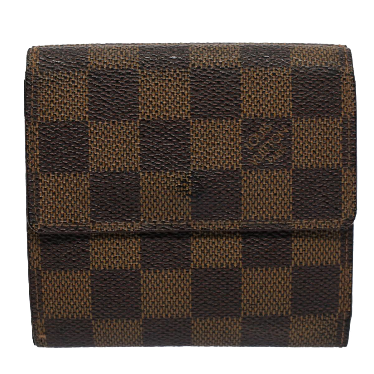 LOUIS VUITTON Damier Ebene Portefeuille Elise Wallet N61654 LV Auth 60184