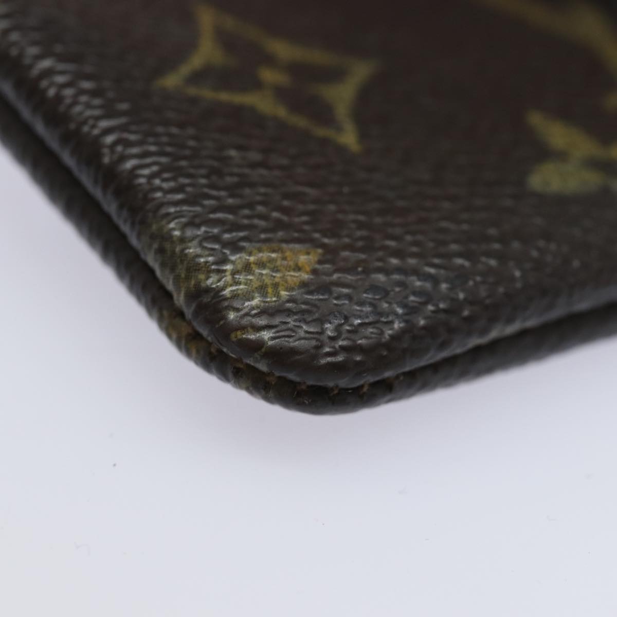 LOUIS VUITTON Monogram Pochette Cles Coin Purse M62650 LV Auth 60185