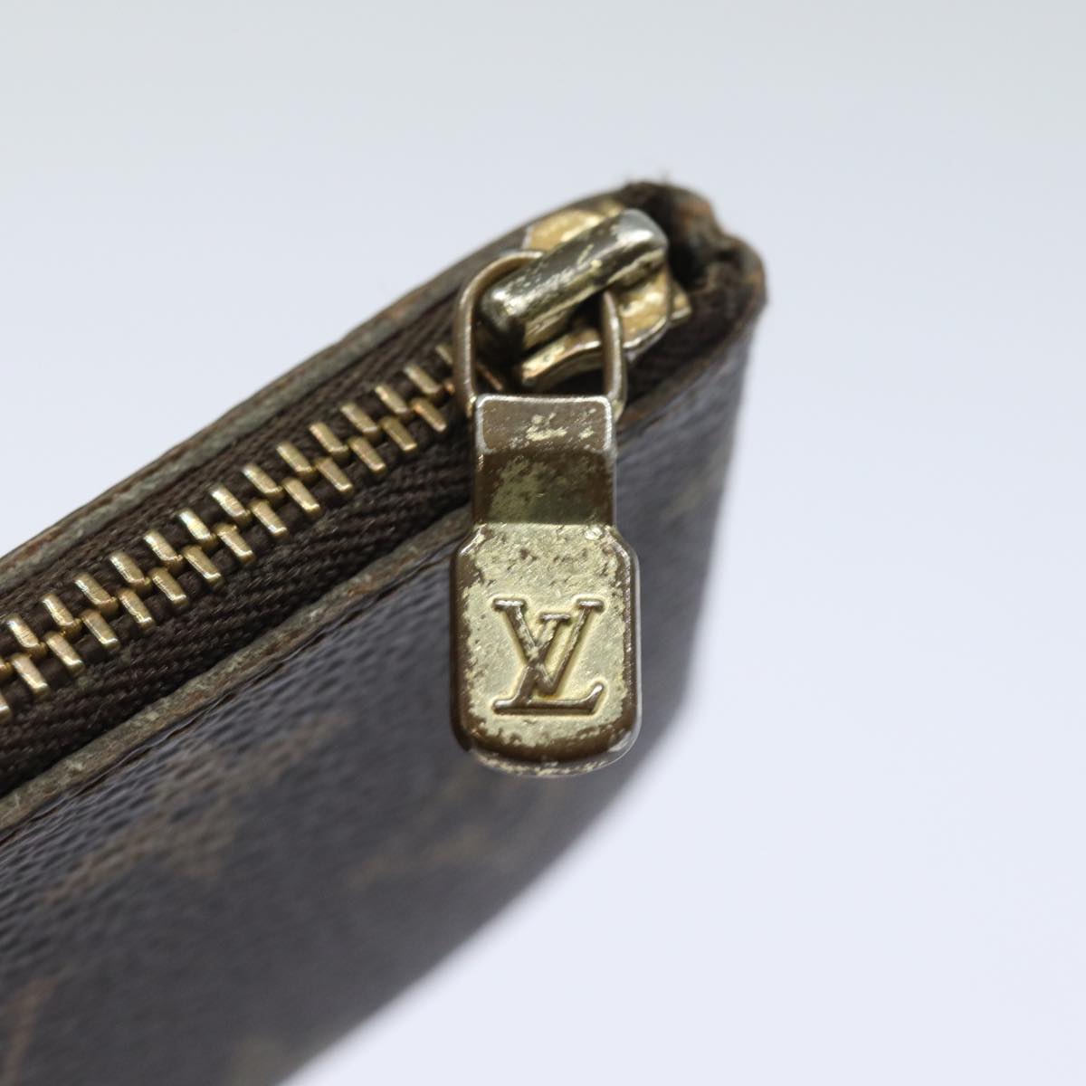 LOUIS VUITTON Monogram Pochette Cles Coin Purse M62650 LV Auth 60185