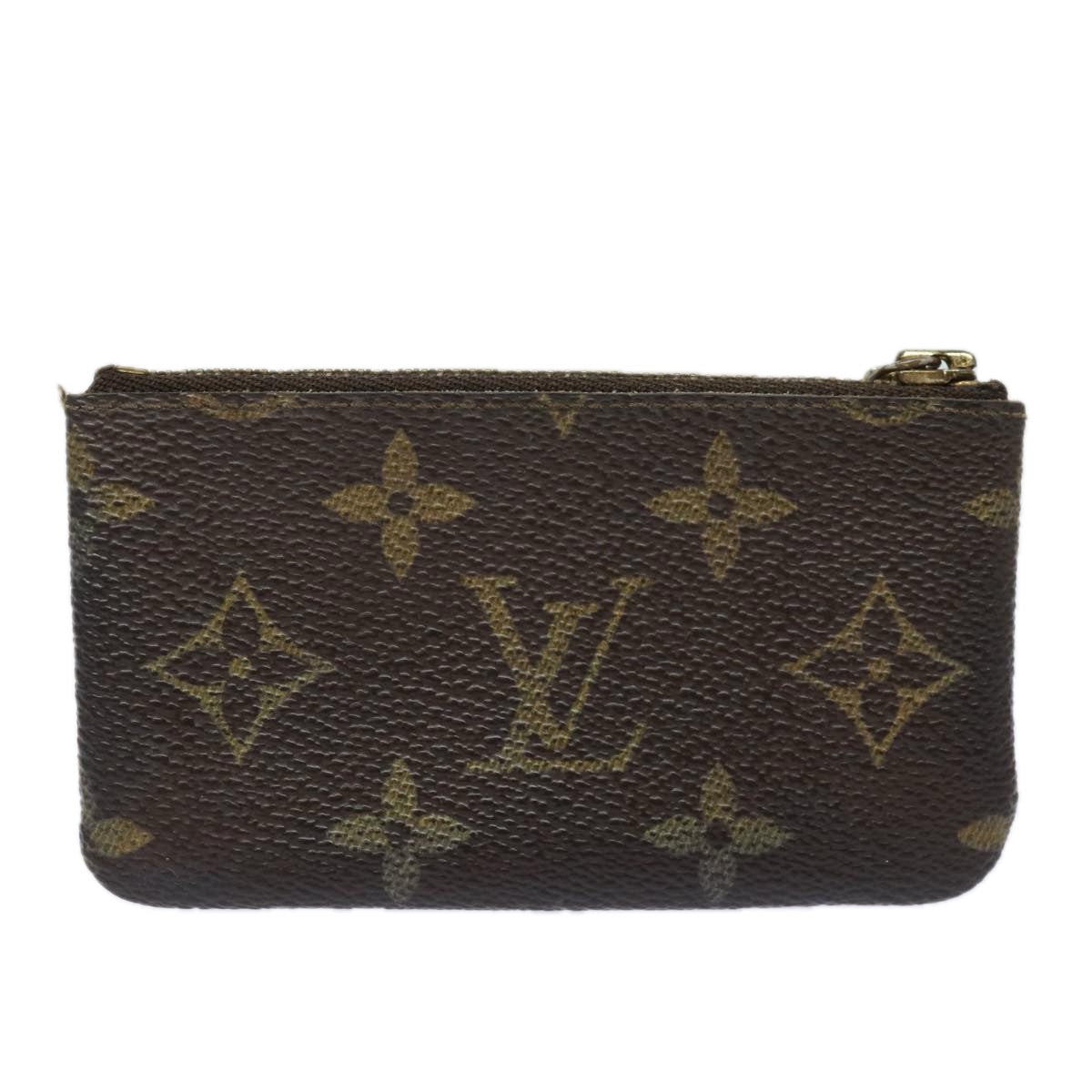 LOUIS VUITTON Monogram Pochette Cles Coin Purse M62650 LV Auth 60185