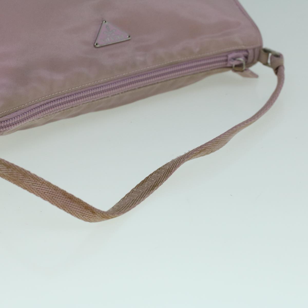 PRADA Accessory Pouch Nylon Pink Auth 60200