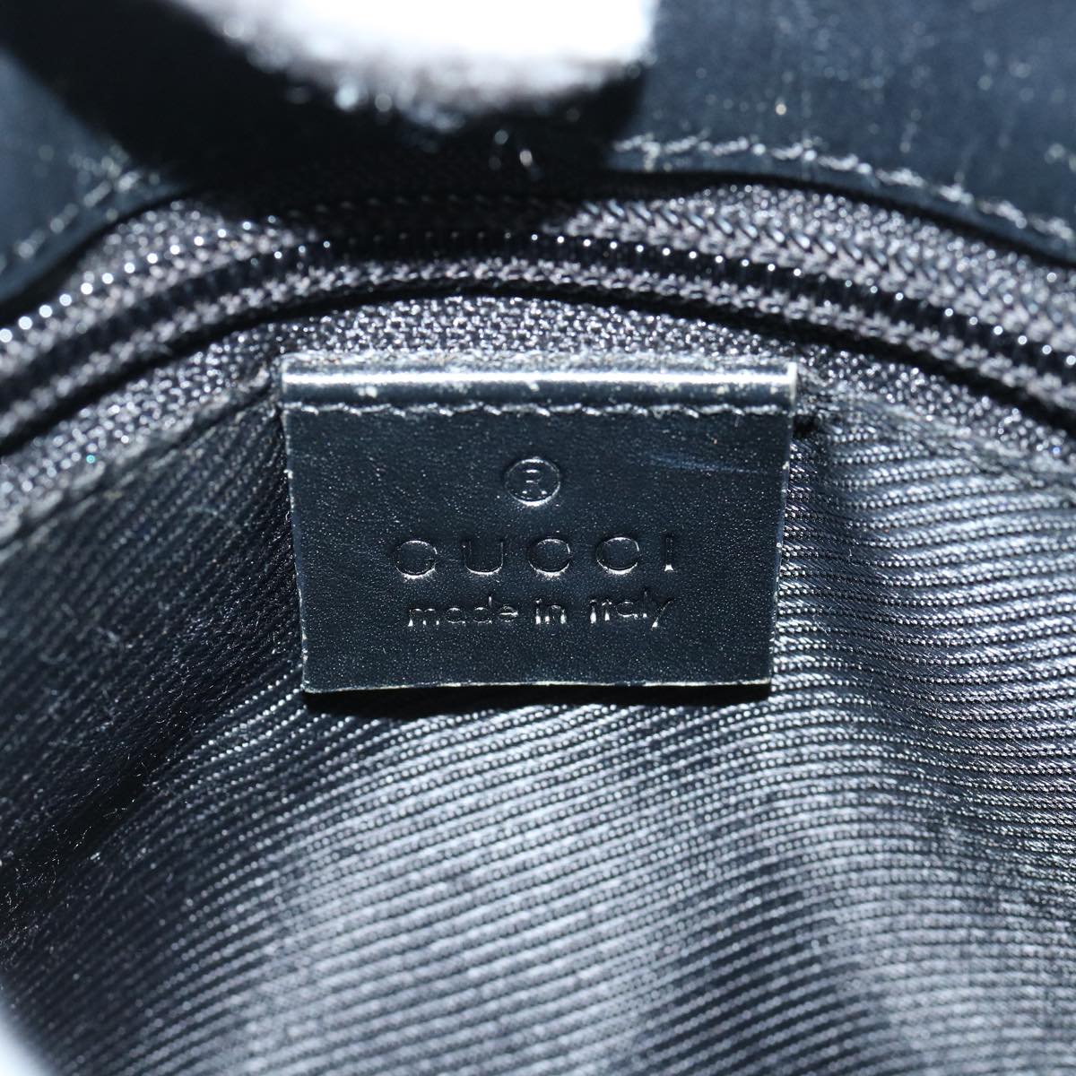 GUCCI GG Canvas Shoulder Bag Black 92646 Auth 60288