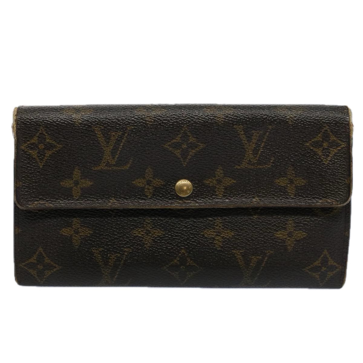 LOUIS VUITTON Monogram Portefeuille Sarah Long Wallet M60531 LV Auth 60298