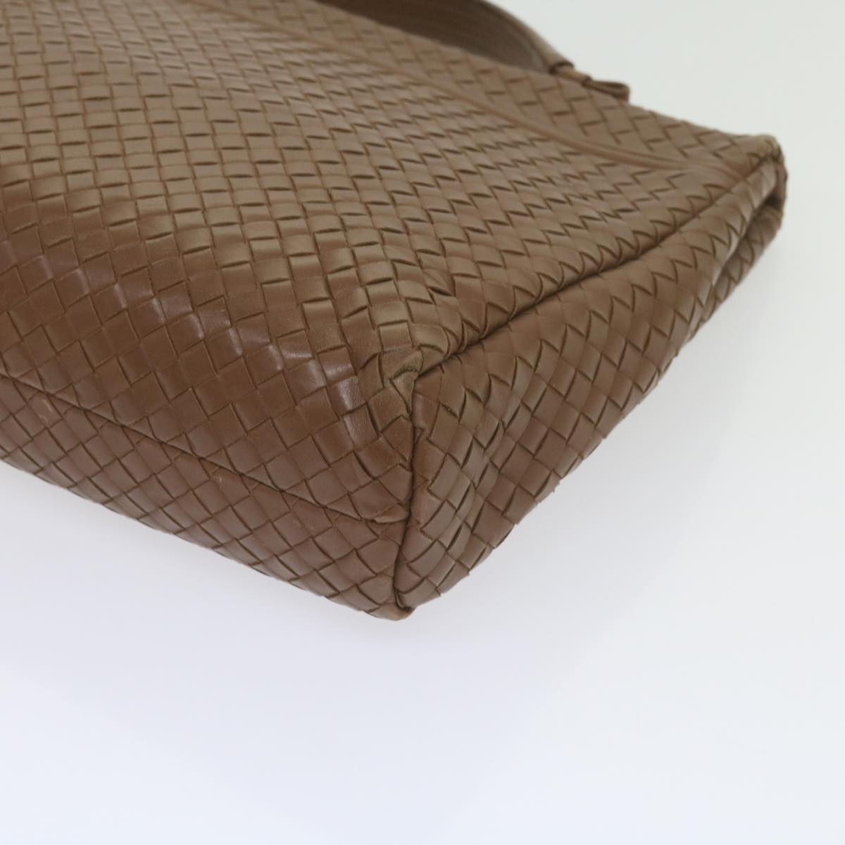 BOTTEGAVENETA INTRECCIATO Business Bag Leather Brown Auth 60304