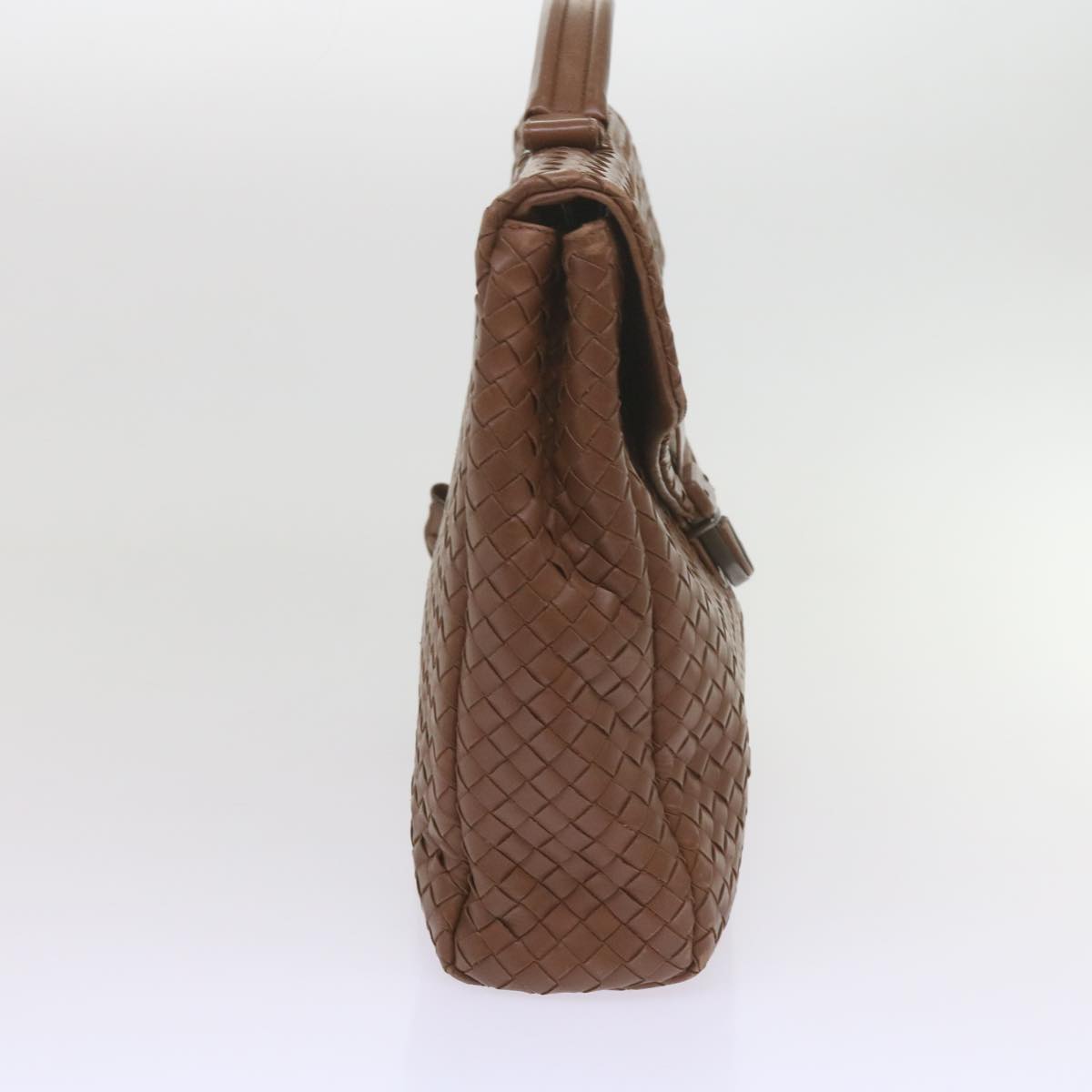 BOTTEGAVENETA INTRECCIATO Business Bag Leather Brown Auth 60304