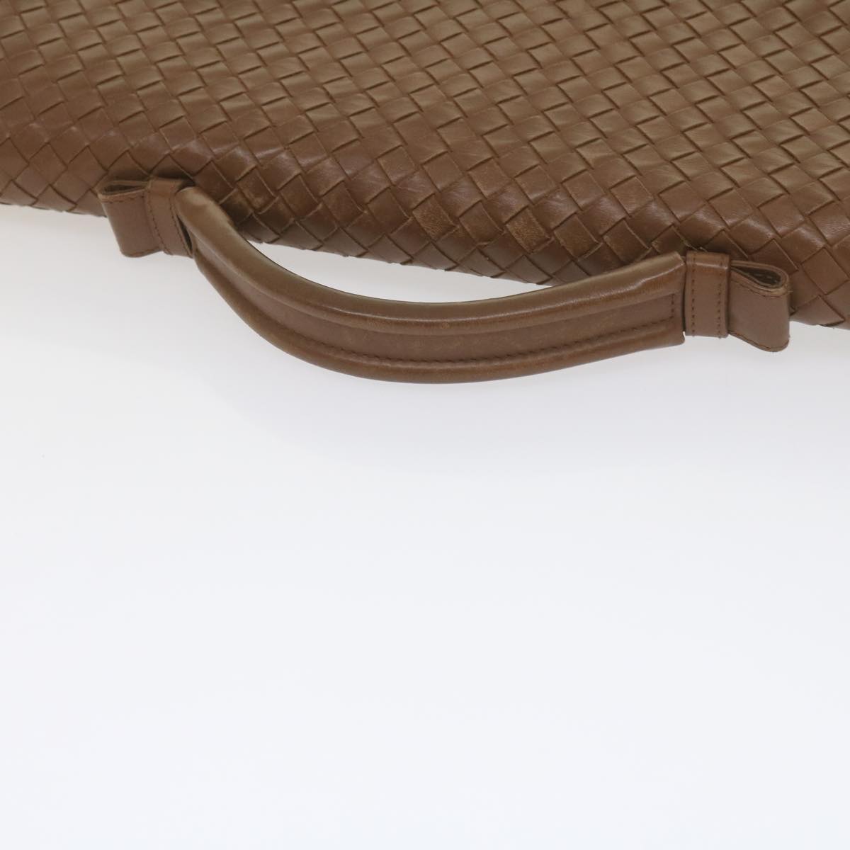 BOTTEGAVENETA INTRECCIATO Business Bag Leather Brown Auth 60304