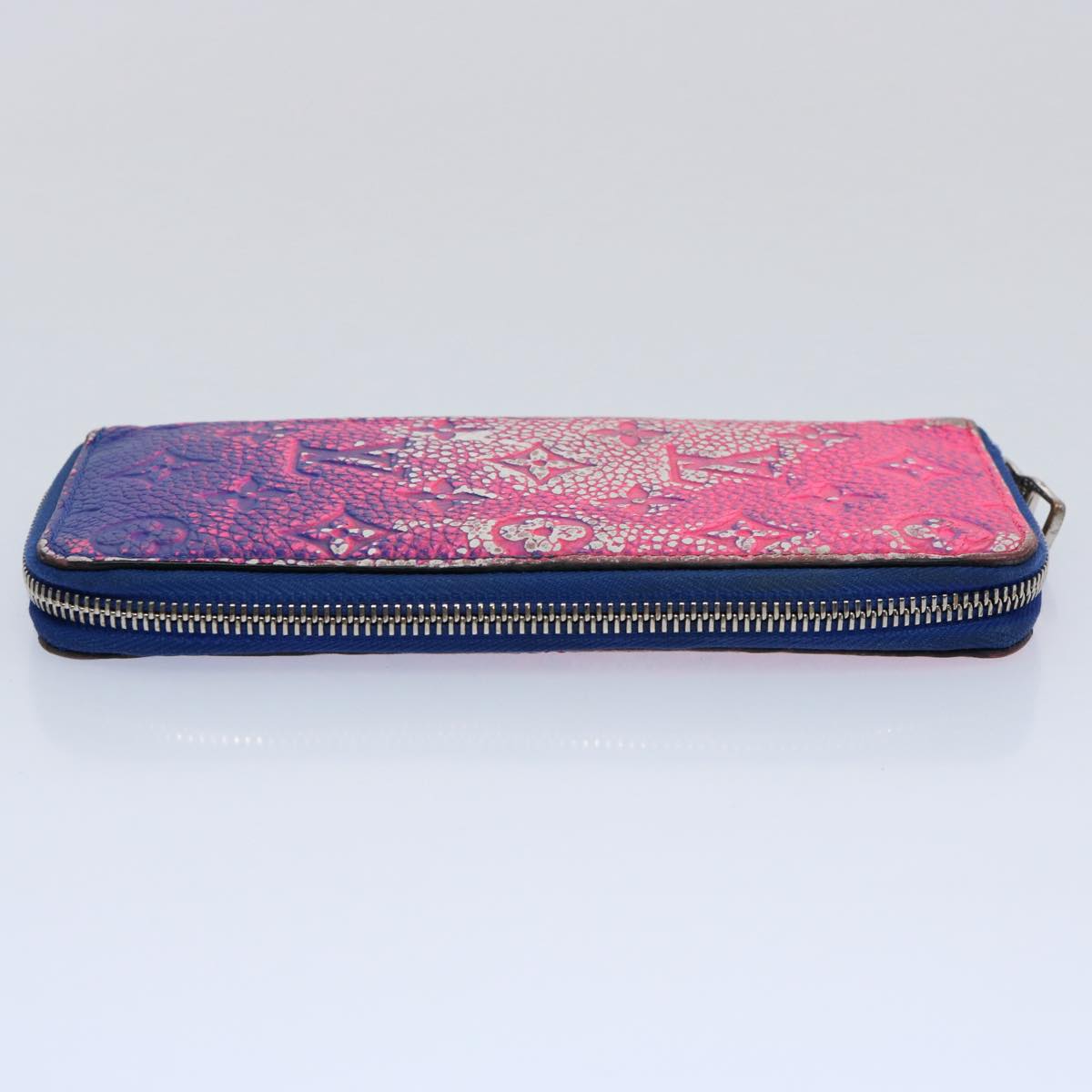 LOUIS VUITTON Monogram Illusion Brazza Portefeuille Wallet Purple LV Auth 60331