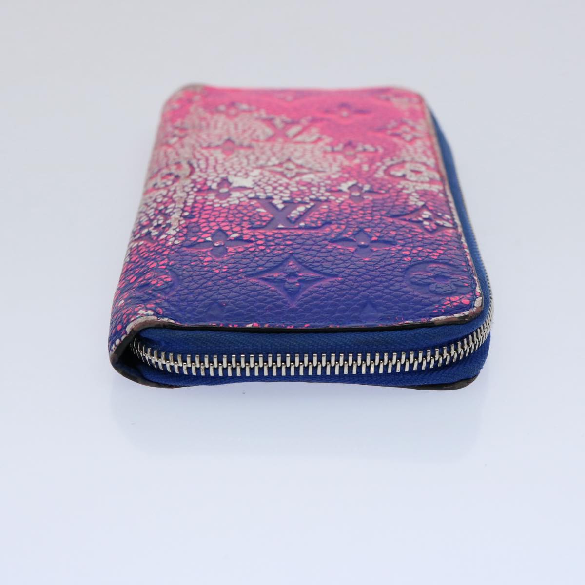 LOUIS VUITTON Monogram Illusion Brazza Portefeuille Wallet Purple LV Auth 60331