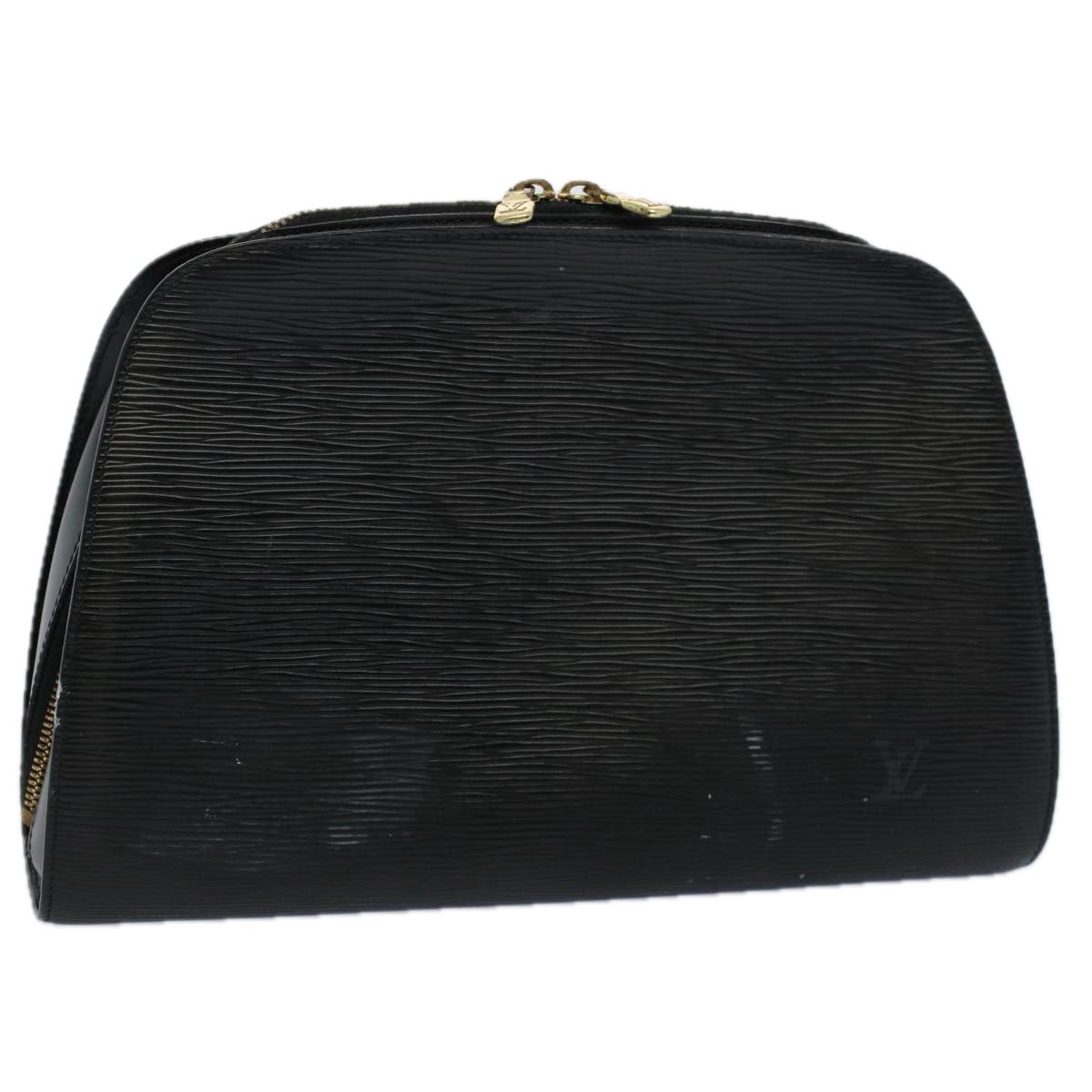 LOUIS VUITTON Epi Dauphine GM Cosmetic Pouch Black M48432 LV Auth 60435