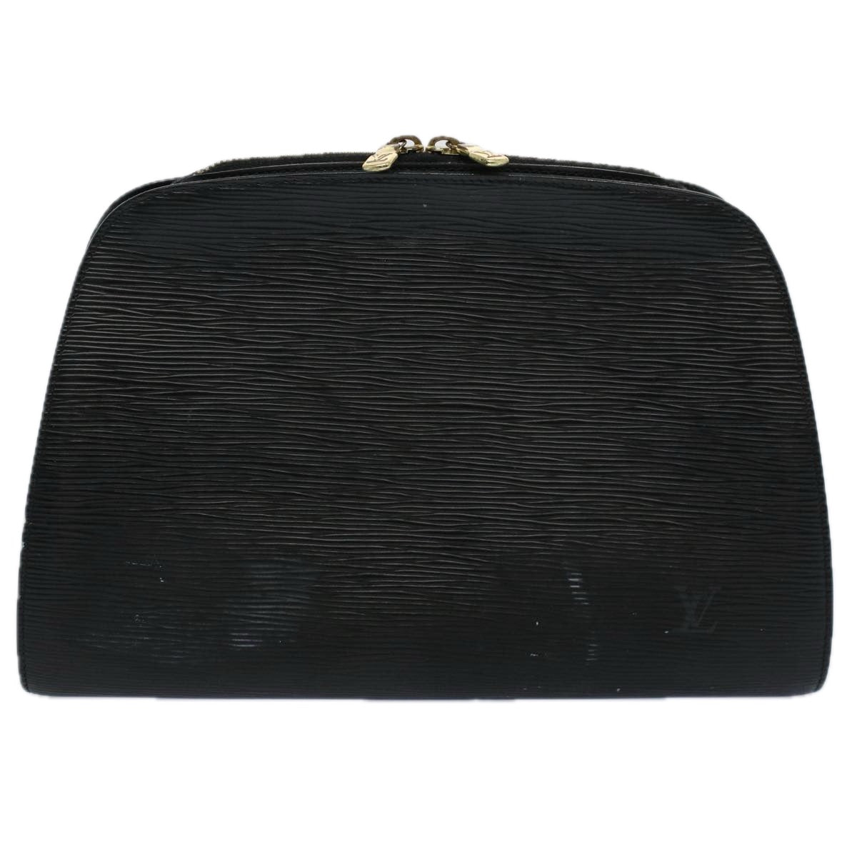 LOUIS VUITTON Epi Dauphine GM Cosmetic Pouch Black M48432 LV Auth 60435