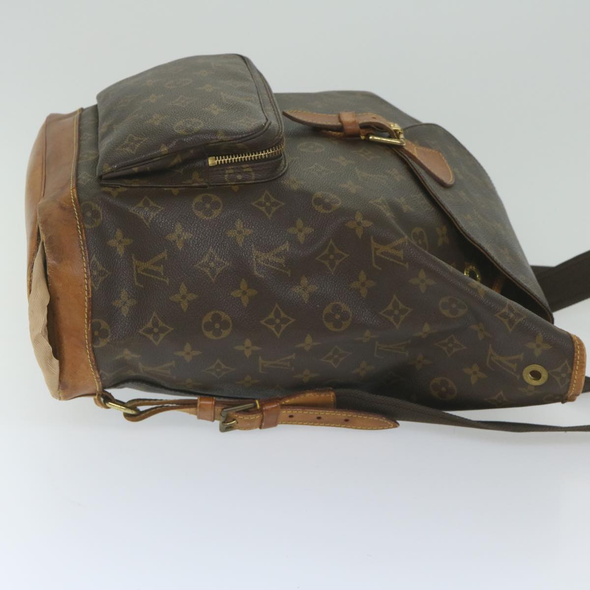 LOUIS VUITTON Monogram Montsouris GM Backpack M51135 LV Auth 60509