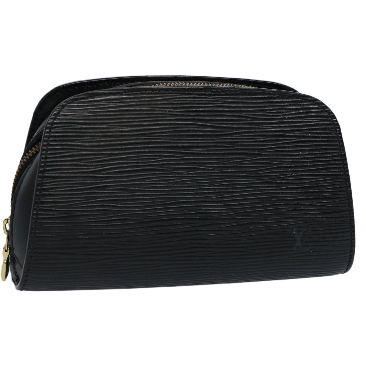 LOUIS VUITTON Epi Dauphine PM Pouch Black M48442 LV Auth 60601