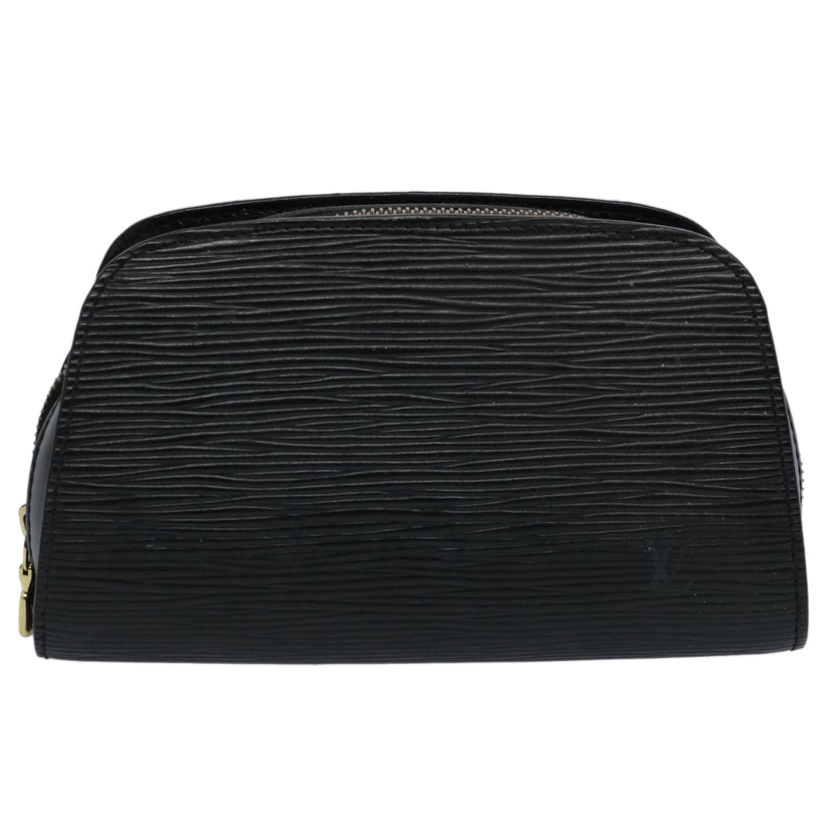 LOUIS VUITTON Epi Dauphine PM Pouch Black M48442 LV Auth 60601