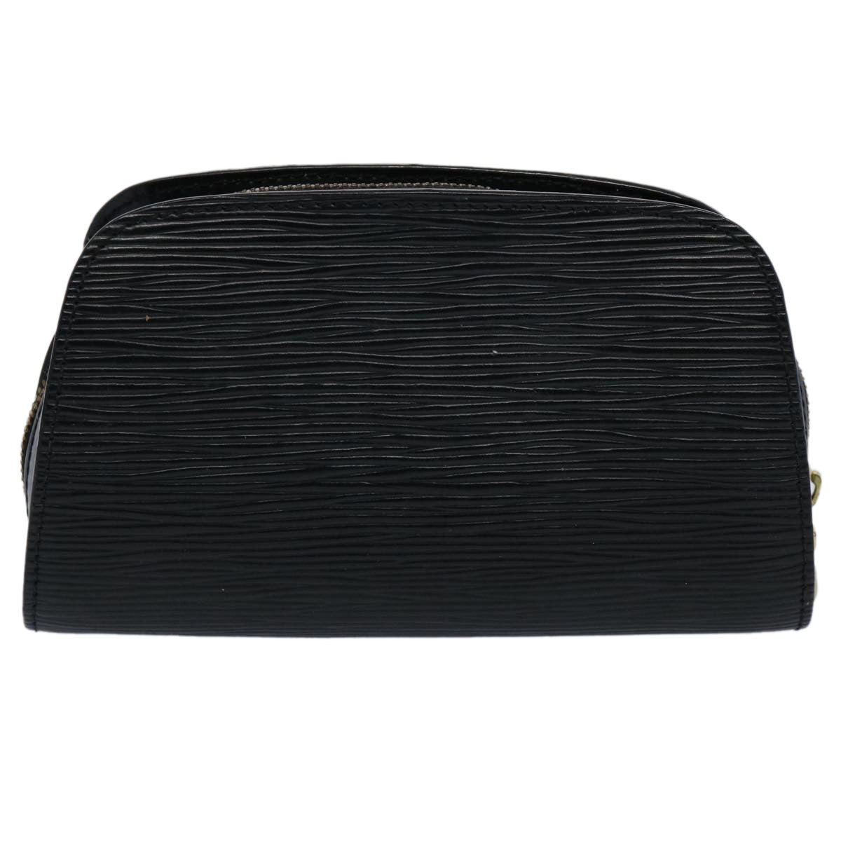 LOUIS VUITTON Epi Dauphine PM Pouch Black M48442 LV Auth 60601