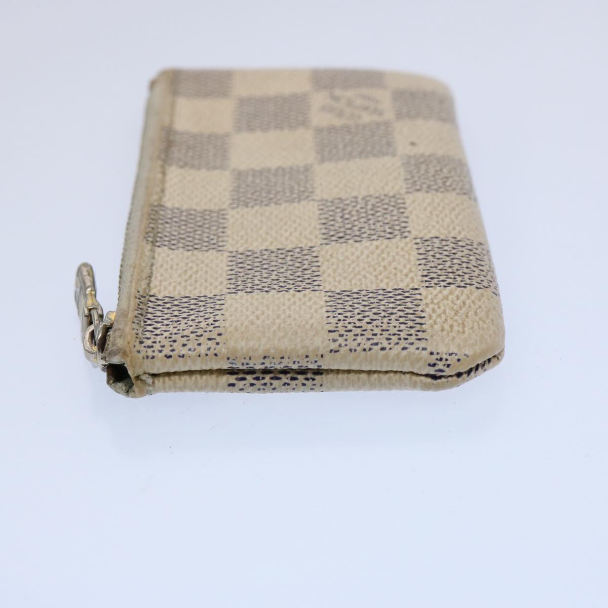 LOUIS VUITTON Damier Azur Pochette Cles Coin Purse N62659 LV Auth 60614