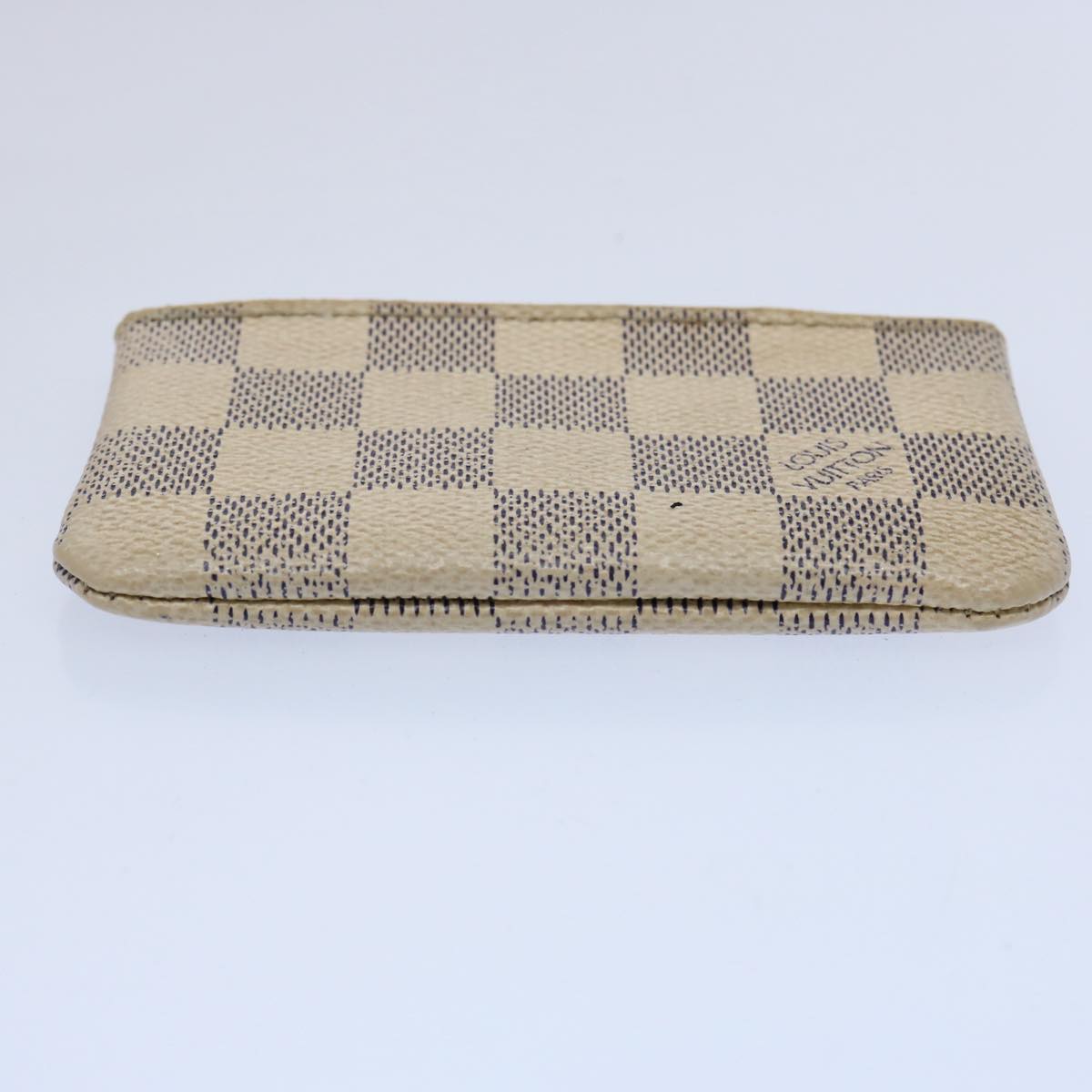 LOUIS VUITTON Damier Azur Pochette Cles Coin Purse N62659 LV Auth 60614