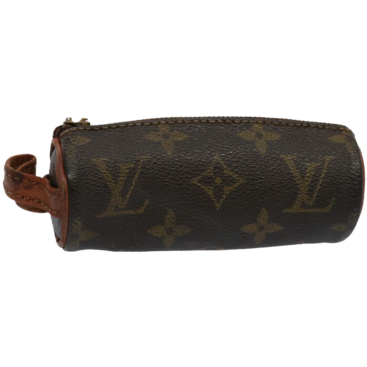 LOUIS VUITTON Monogram Etui 3 Ball de Golf Pouch M58249 LV Auth 60823