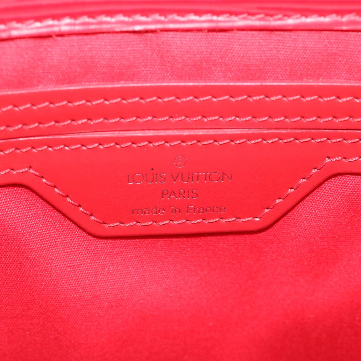 LOUIS VUITTON Epi Sac Plat PM Hand Bag Red Rouge LV Auth 60899