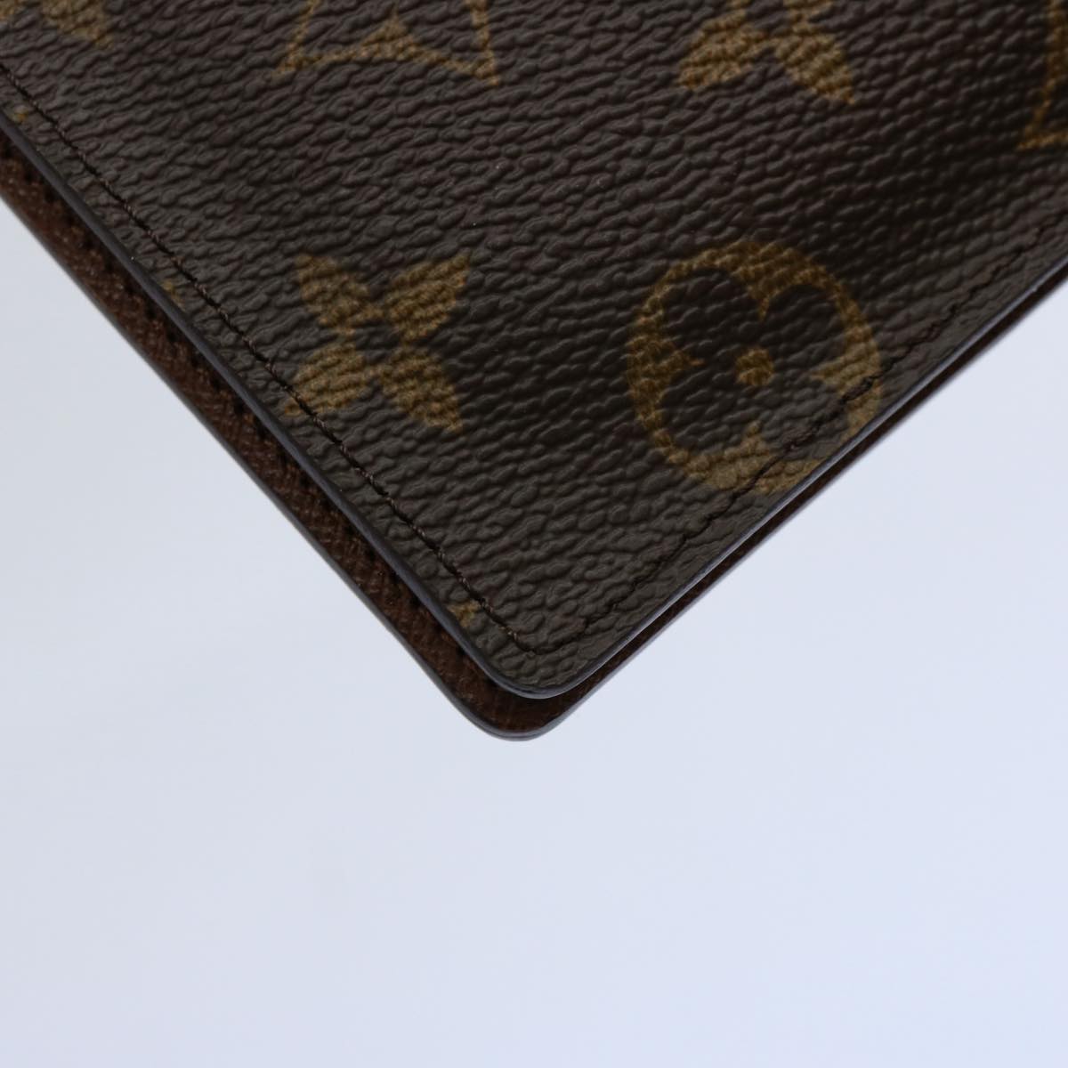 LOUIS VUITTON Monogram Porte Valeurs Cartes Credit Wallet M61823 LV Auth 61118