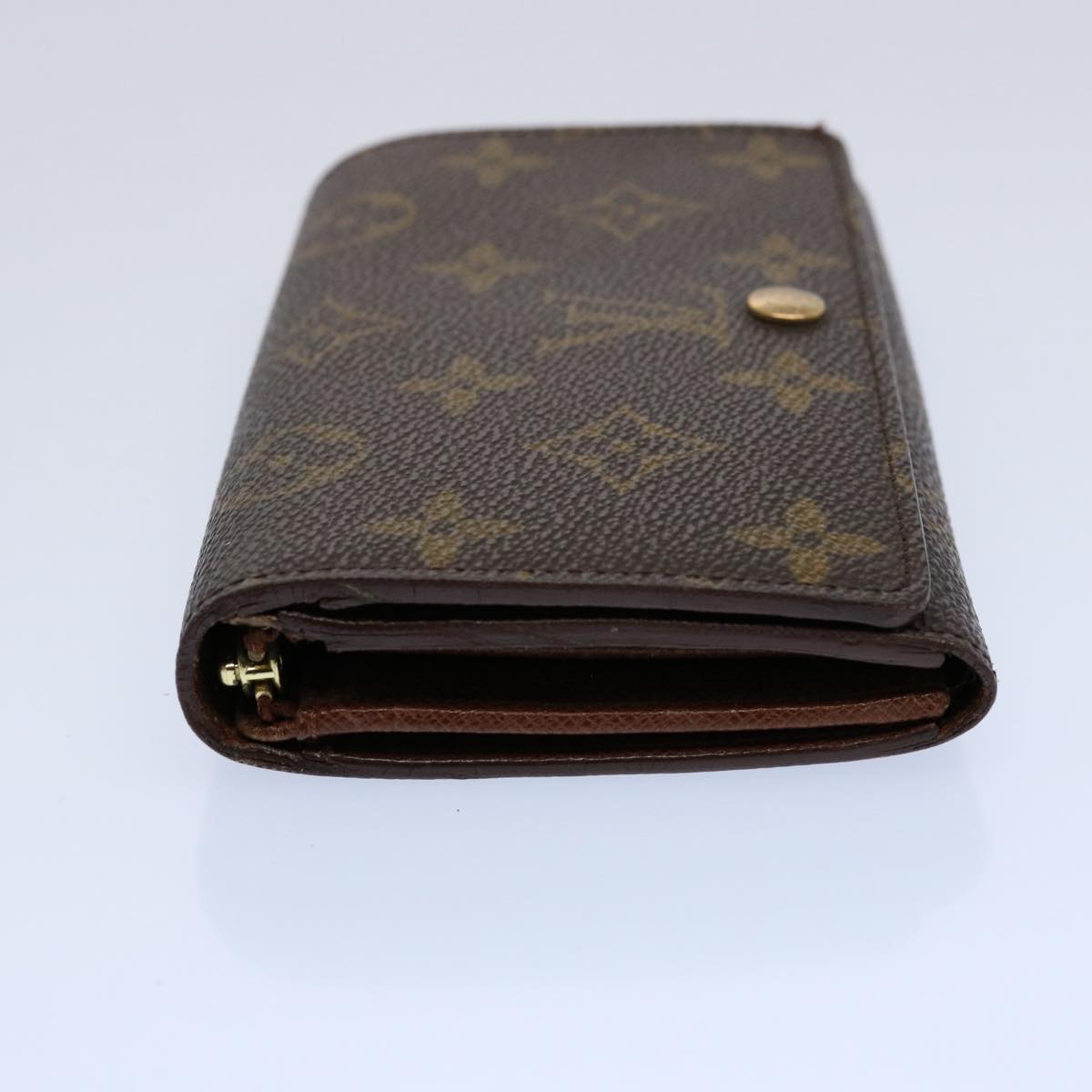 LOUIS VUITTON Monogram Porte Monnaie Billets Tresor Wallet M61730 LV Auth 61137