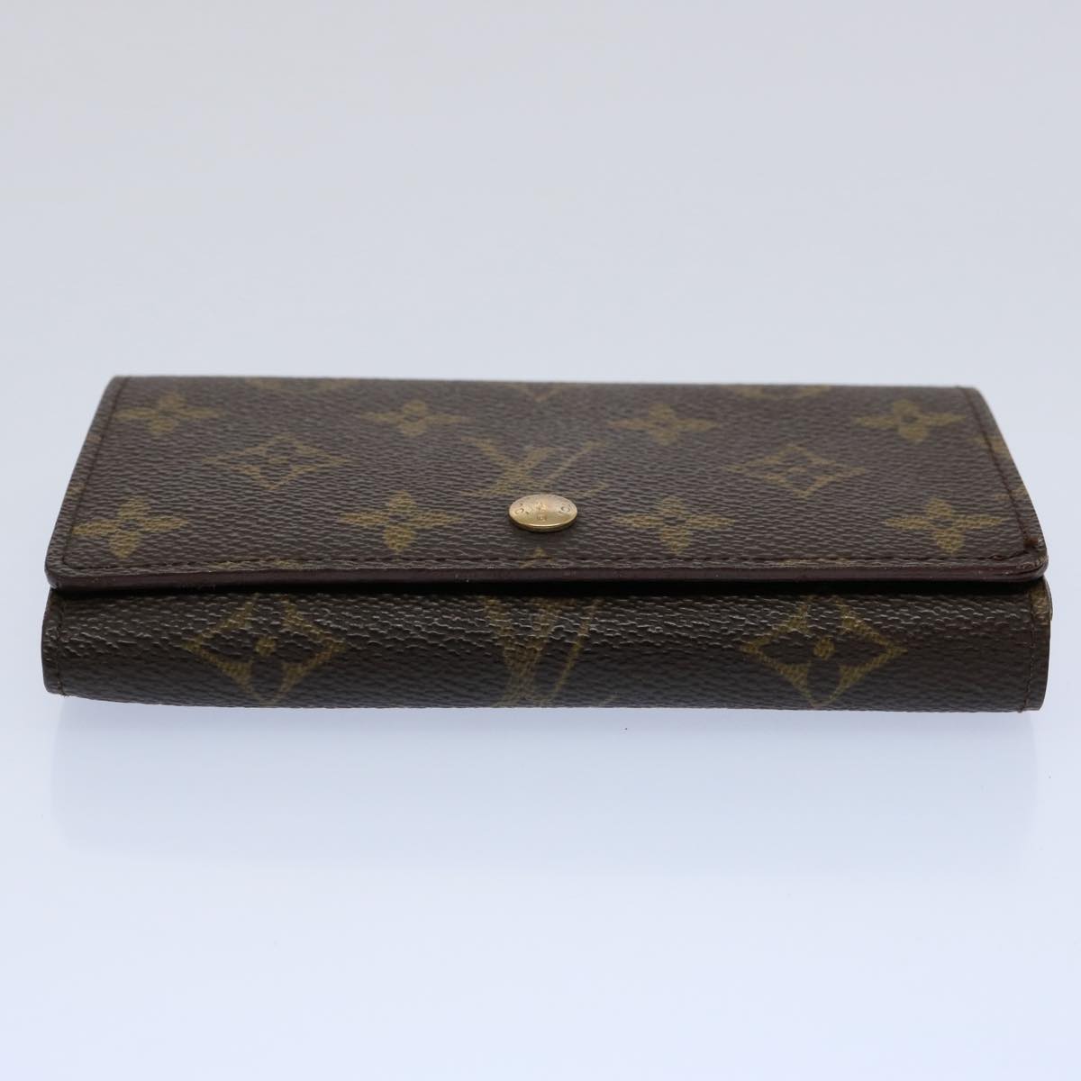 LOUIS VUITTON Monogram Porte Monnaie Billets Tresor Wallet M61730 LV Auth 61137