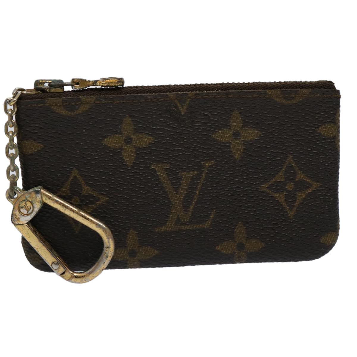 LOUIS VUITTON Monogram Pochette Cles Coin Purse M62650 LV Auth 61182