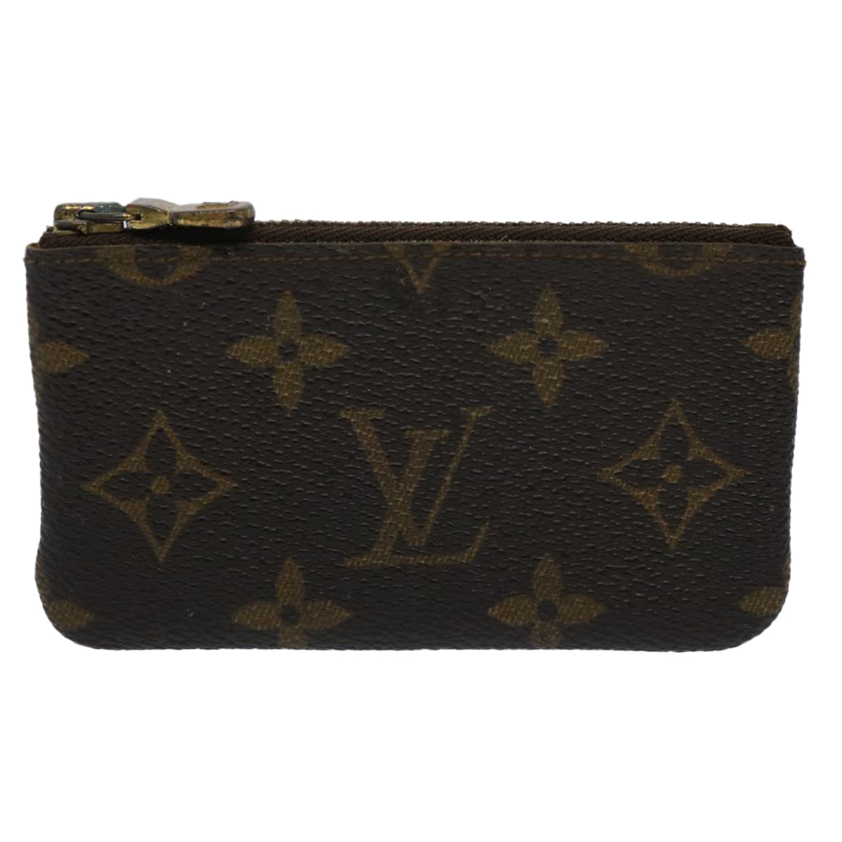 LOUIS VUITTON Monogram Pochette Cles Coin Purse M62650 LV Auth 61182