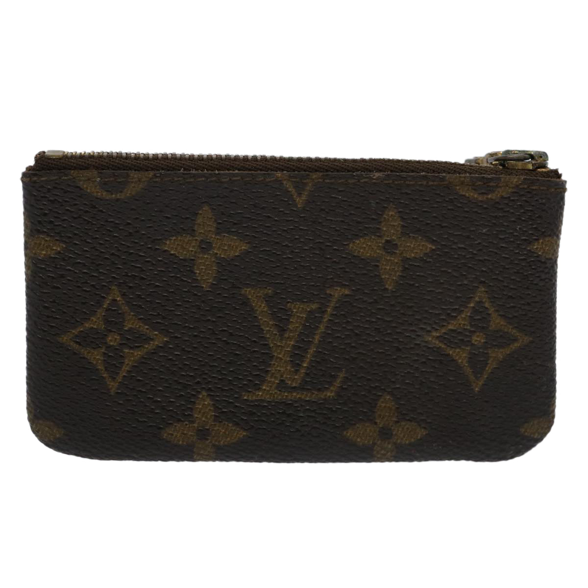 LOUIS VUITTON Monogram Pochette Cles Coin Purse M62650 LV Auth 61182