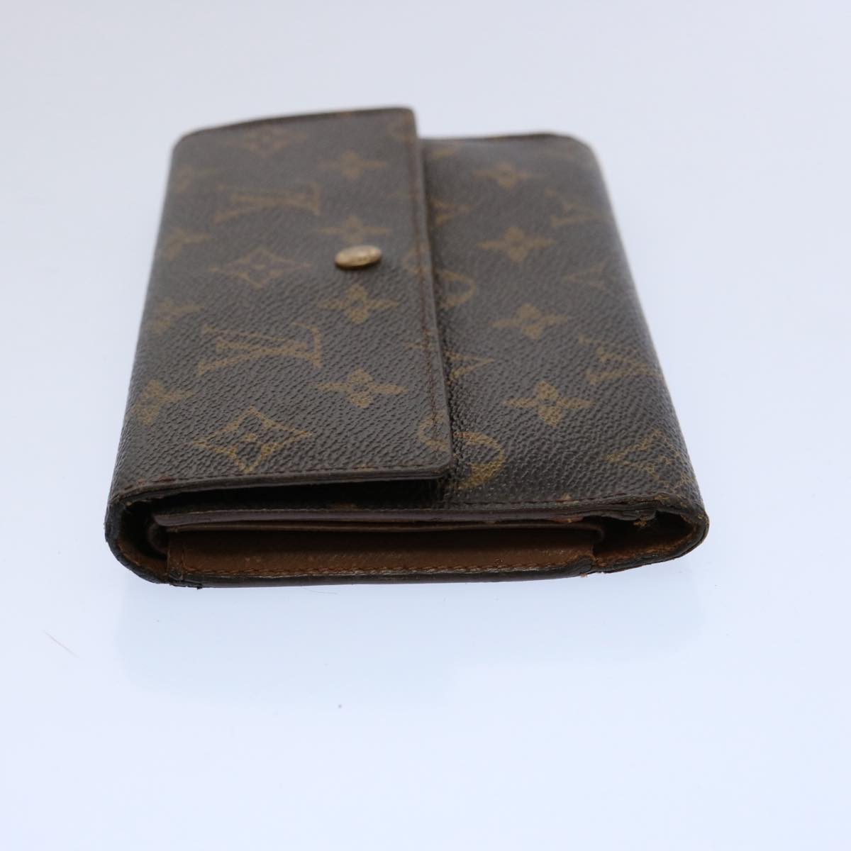 LOUIS VUITTON Monogram Portefeuille International Long Wallet M61217 Auth 61189