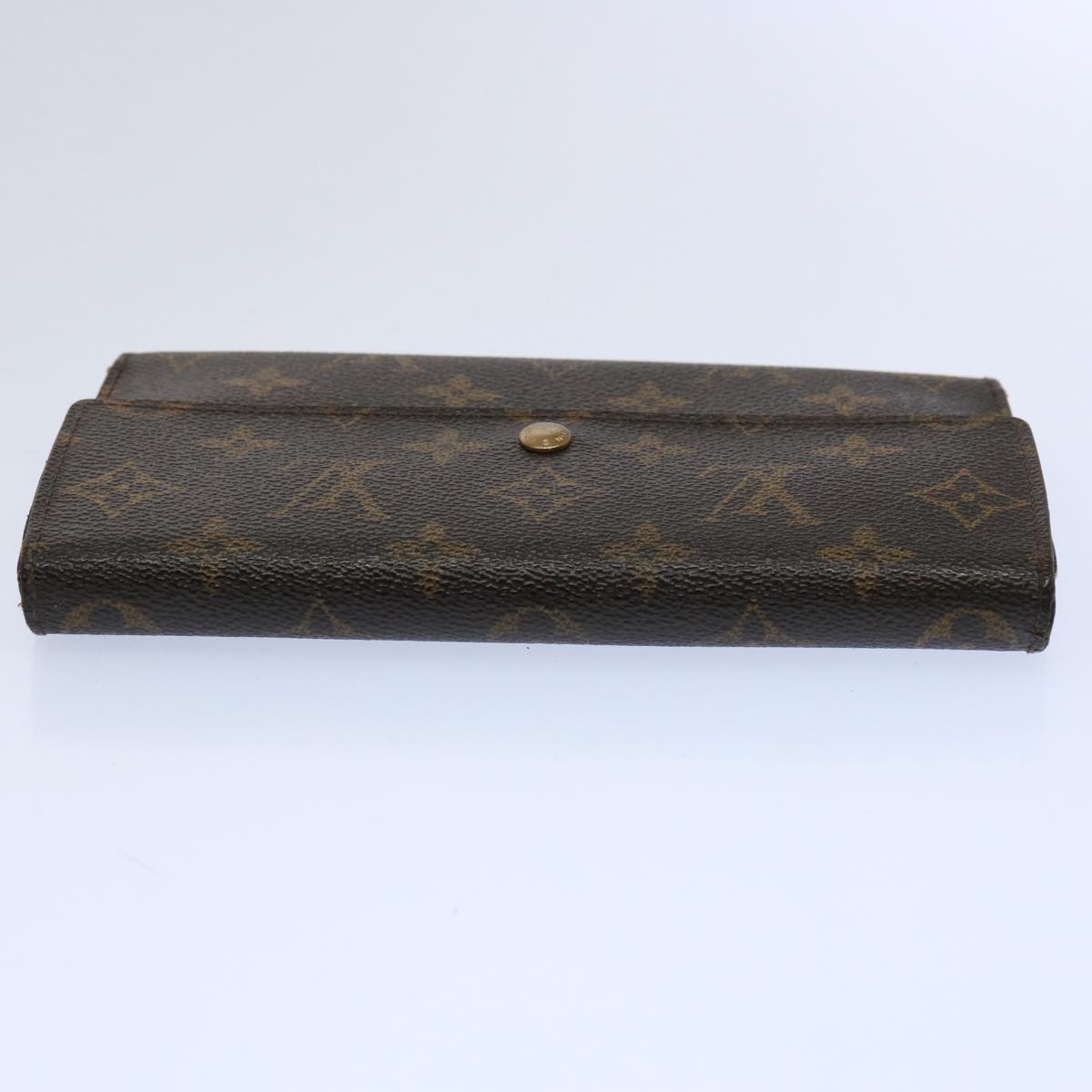 LOUIS VUITTON Monogram Portefeuille International Long Wallet M61217 Auth 61189