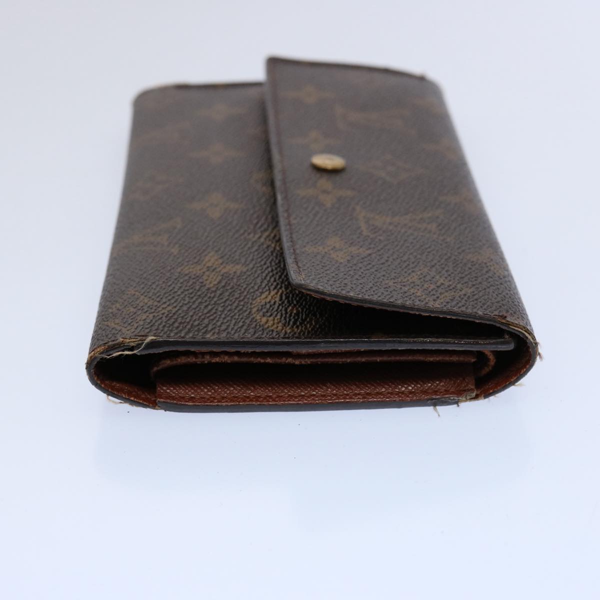 LOUIS VUITTON Monogram Portefeuille International Long Wallet M61217 Auth 61190