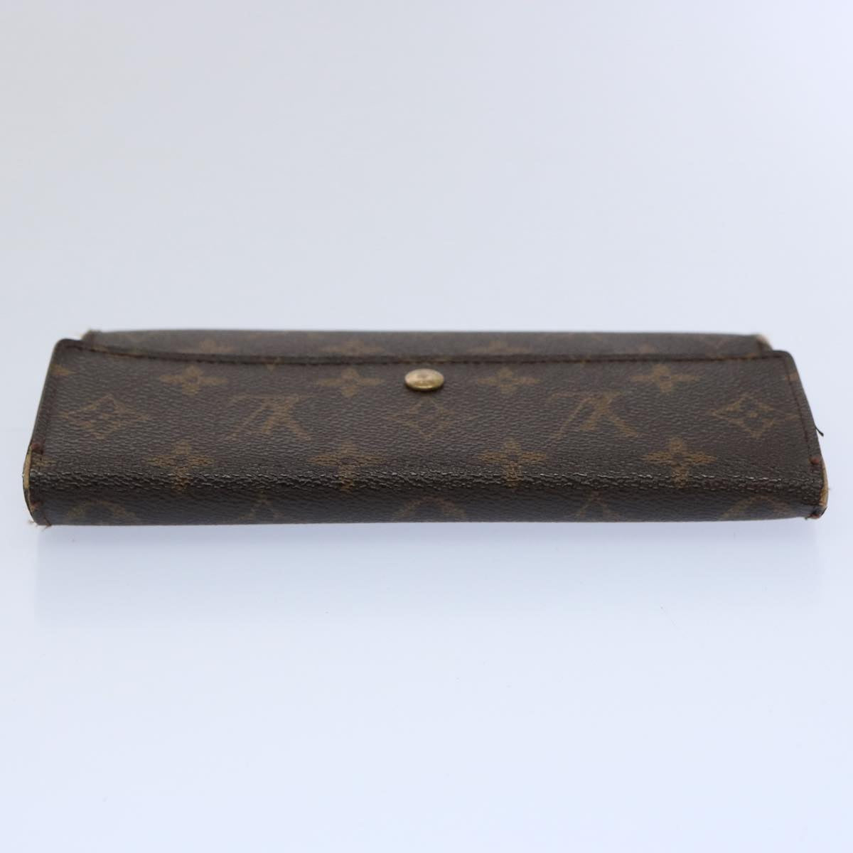 LOUIS VUITTON Monogram Portefeuille International Long Wallet M61217 Auth 61190