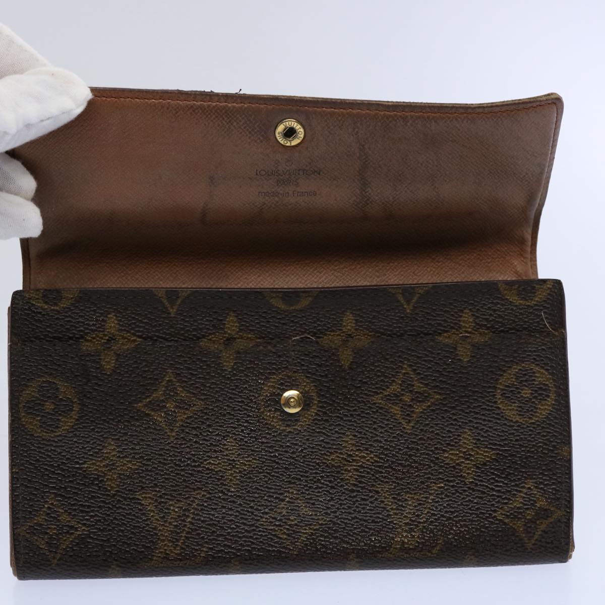 LOUIS VUITTON Monogram Portefeuille Sarah Long Wallet M60531 LV Auth 61191