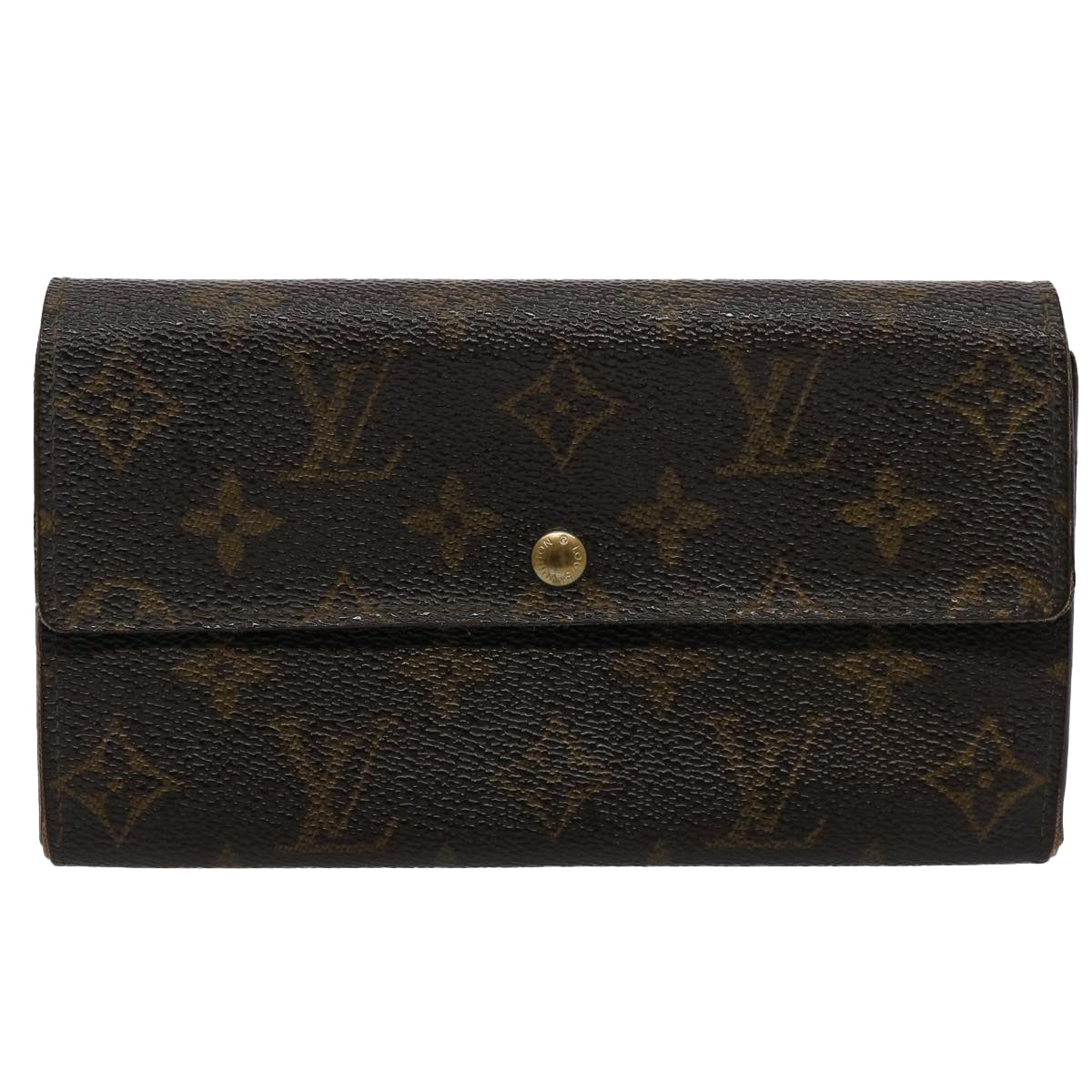 LOUIS VUITTON Monogram Portefeuille Sarah Long Wallet M60531 LV Auth 61191