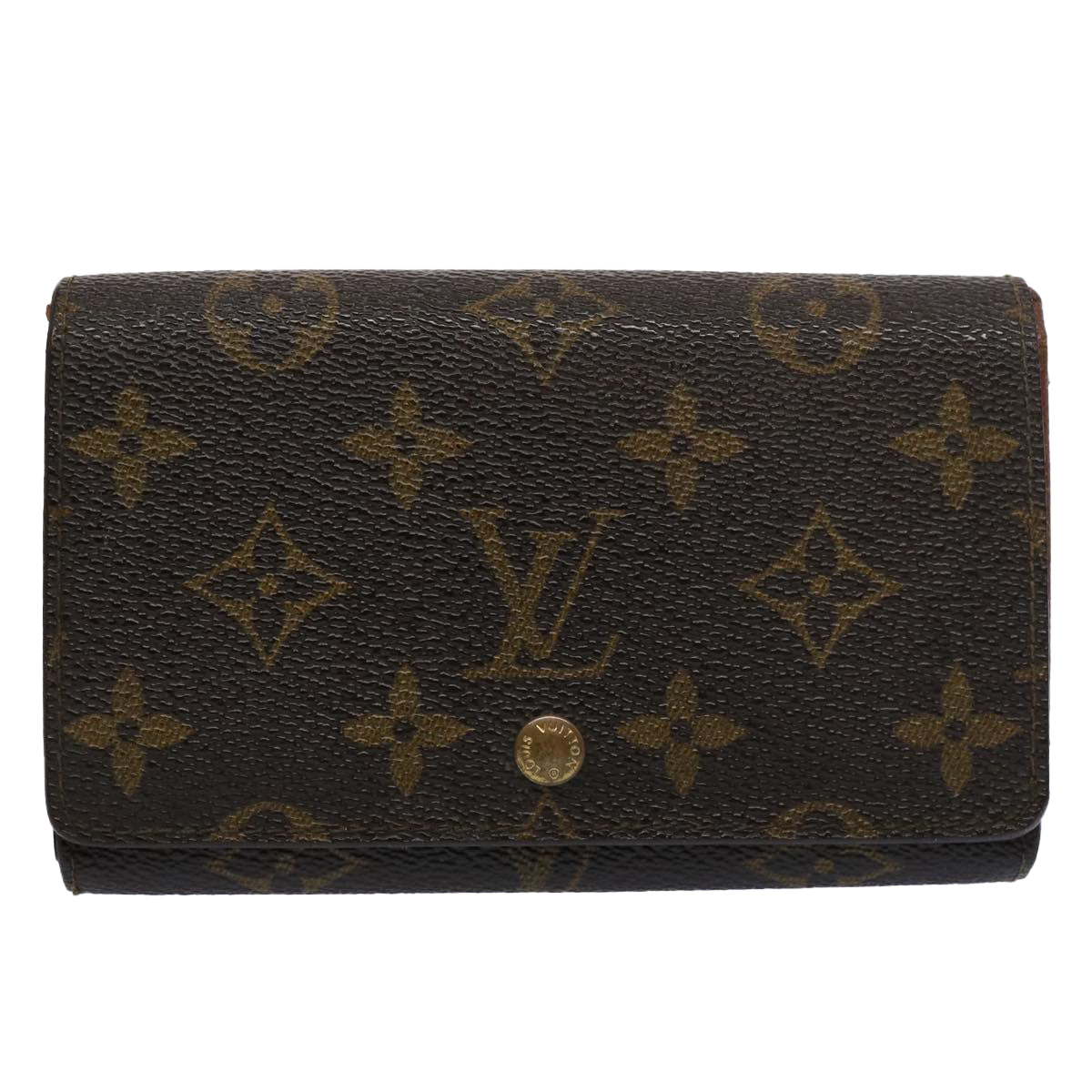 LOUIS VUITTON Monogram Portefeuille Tresol Wallet M61736 LV Auth 61275